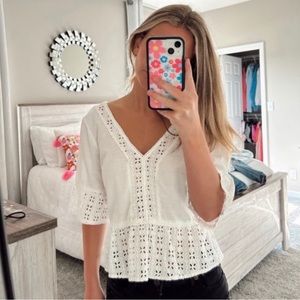 Abercrombie & Fitch 3/4 length blouse